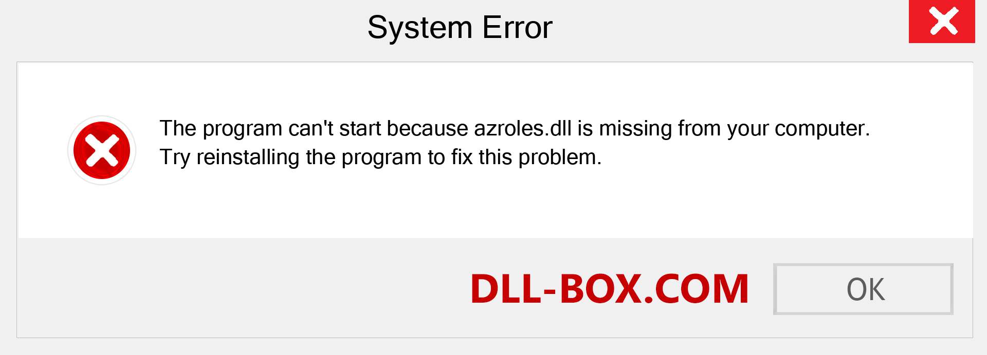  azroles.dll file is missing?. Download for Windows 7, 8, 10 - Fix  azroles dll Missing Error on Windows, photos, images